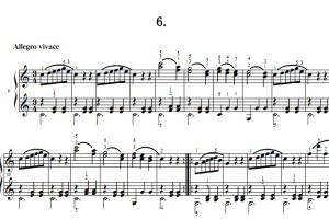 车尔尼139 钢琴简易练习曲 第6 首 钢琴双手简谱