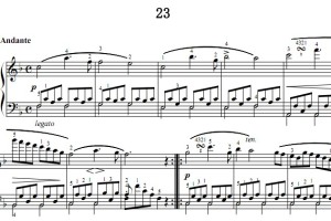 车尔尼139 钢琴简易练习曲 第23 首 钢琴双手简谱