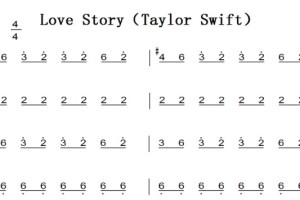 Love Story（Taylor Swift）演奏原版 超好听 最新流行 钢琴双手简谱 钢琴谱 钢琴简谱