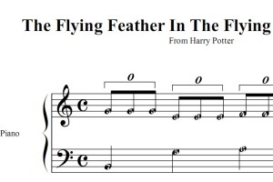 The Flying Feather In The Flying（哈利.波特）影视原声版 钢琴双手简谱 简五谱 钢琴谱