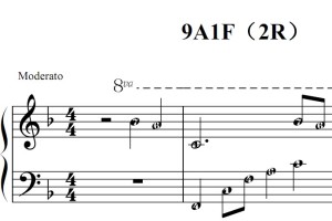 9A1F（2R）流行经典 香港 原版 钢琴双手简谱 钢琴谱 钢琴简谱 简五谱
