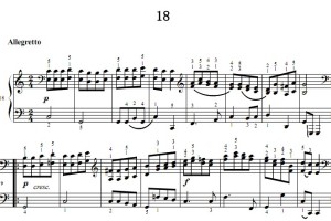 车尔尼139 钢琴简易练习曲 第18 首 钢琴双手简谱