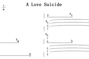 A Love Suicide（蔷薇守则主题曲-PS2）原版 钢琴谱 钢琴双手简谱 钢琴简谱