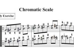 拜厄钢琴基础教程 chromatic scale 钢琴双手简谱 钢琴谱 钢琴简谱 简五谱有指法