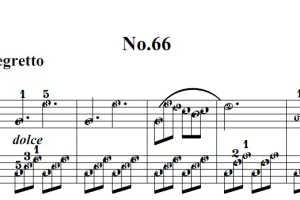 拜厄钢琴基础教程 第 No.66首 钢琴双手简谱 钢琴谱 钢琴简谱 简五谱有指法