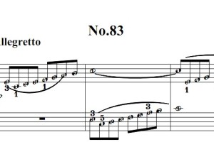 拜厄钢琴基础教程 第 No.83首 钢琴双手简谱 钢琴谱 钢琴简谱 简五谱有指法