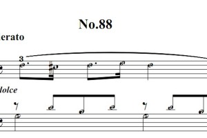 拜厄钢琴基础教程 第 No.88首 钢琴双手简谱 钢琴谱 钢琴简谱 简五谱有指法
