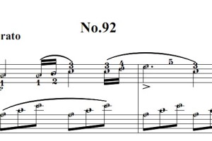 拜厄钢琴基础教程 第 No.92首 钢琴双手简谱 钢琴谱 钢琴简谱 简五谱有指法