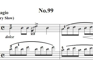 拜厄钢琴基础教程 第 No.99首 钢琴双手简谱 钢琴谱 钢琴简谱 简五谱有指法