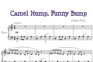 Camel Hump, Funny Bump 幼儿 儿歌 初学者版 钢琴双手简谱 钢琴谱 钢琴简谱